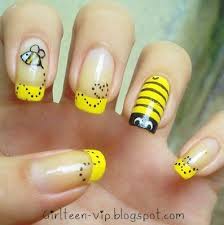 Unhas Decoradas amarelas